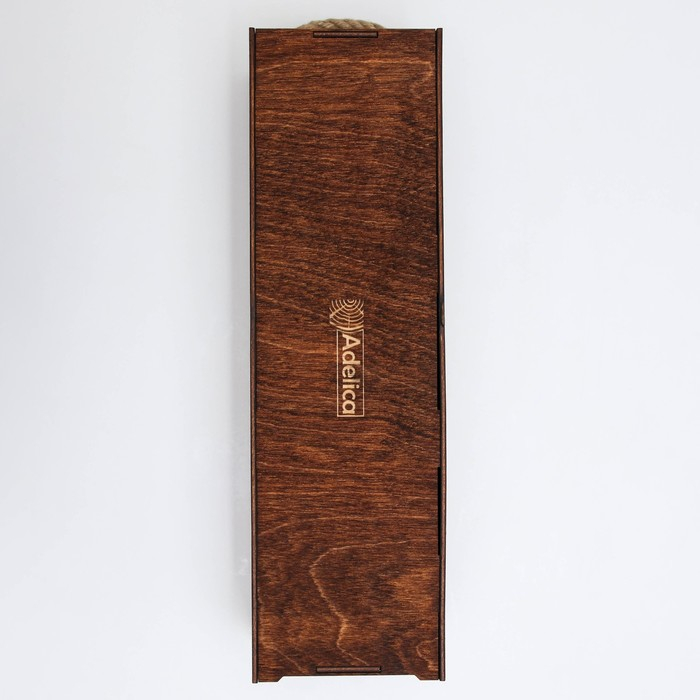 Ящик для вина Adelica &laquo;Пьемонт&raquo;, 34&times;10,5&times;10,2 см, цвет тёмный шоколад