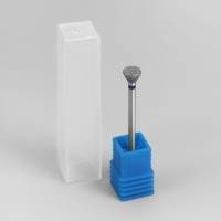 Фреза алмазная для педикюра, средняя зернистость, 6&times;4 мм, в пластиковом футляре