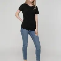 Футболка женская T-bolka Lady, черная, размер 3XL