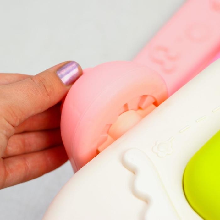 Развивающий коврик &laquo;Жирафик&raquo;, с пианино, розовый