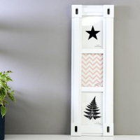 Фоторамка пластик на 3 фото 10х15 см "Прямые линии" белая 53,5х17,5х2,5 см Фоторамка пластик на 3 фото 10х15 см "Прямые линии" белая 53,5х17,5х2,5 см