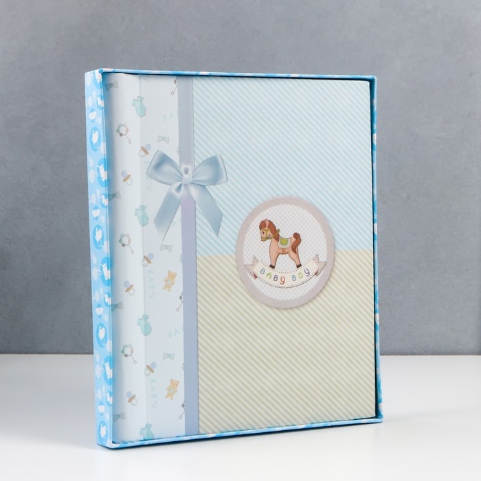 Фотоальбом Фотоальбом "Малышу" 20 магнитных страниц 23 х28 см и 20 страниц-анкет для заполнения