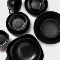 Набор салатников керамических Magistro Carbon, 3 предмета: d=11/16/19,5 см, 250/650/1,2 л Набор салатников керамических Magistro Carbon, 3 предмета: d=11/16/19,5 см, 250/650/1,2 л