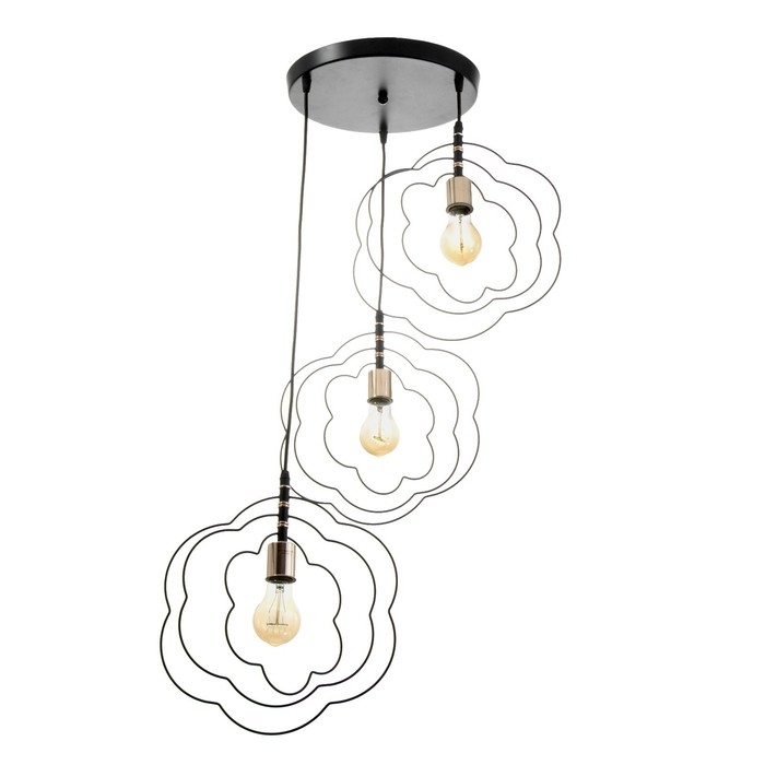 Светильник BayerLux "Вонел" 3хЕ27 40Вт черный 50х50х100 см