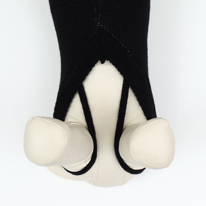 Свитер "Мишка",XS (ДС 17, ОШ 17, ОГ 23-37 см), чёрный