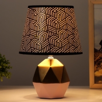 Настольная лампа "Румби" E14 40Вт золото розовый 20х20х29 см RISALUX Настольная лампа "Румби" E14 40Вт золото розовый 20х20х29 см RISALUX