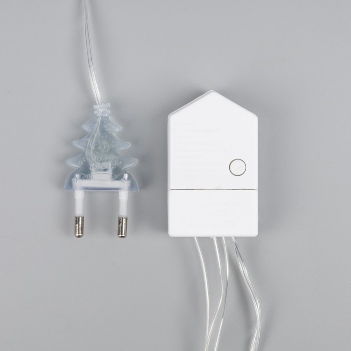 Гирлянда &laquo;Сеть-ёлка&raquo; 1 &times; 1 м, IP20, тёмная нить, 90 LED, свечение мульти, 8 режимов, 220 В