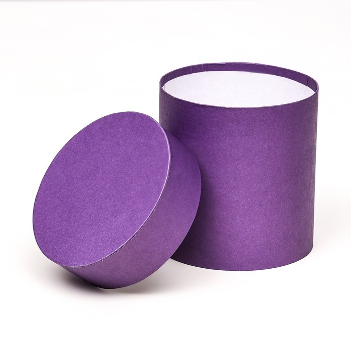 Набор шляпных коробок  4 в 1 "Фиолетовый", 20 &times; 20 ‒13 &times; 13 см