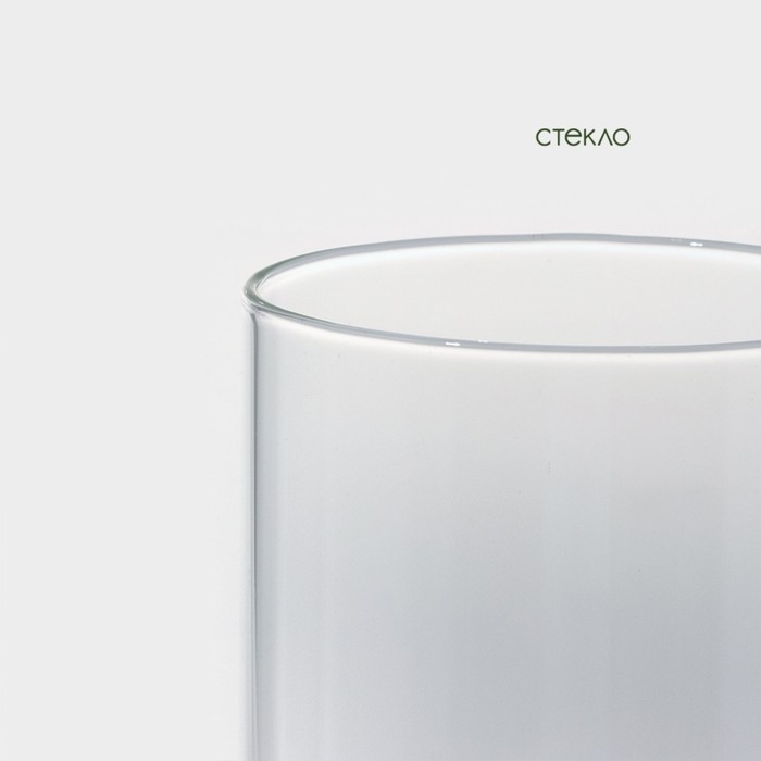 Банка стеклянная для сыпучих продуктов с бамбуковой крышкой BellaTenero &laquo;Эко&raquo;, 1,7 л, 10&times;26 см