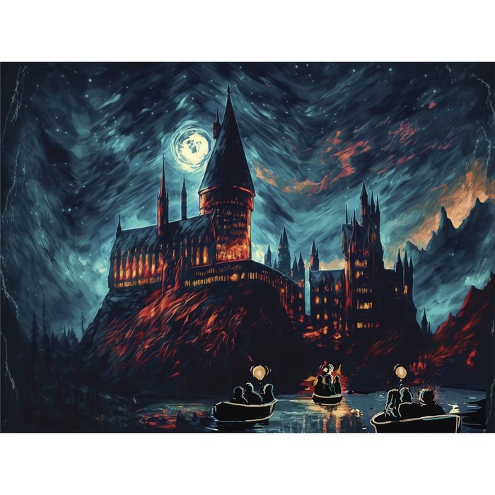 Алмазная мозаика с полным заполнением на холсте &laquo;Замок&raquo;, 30 х 40 см