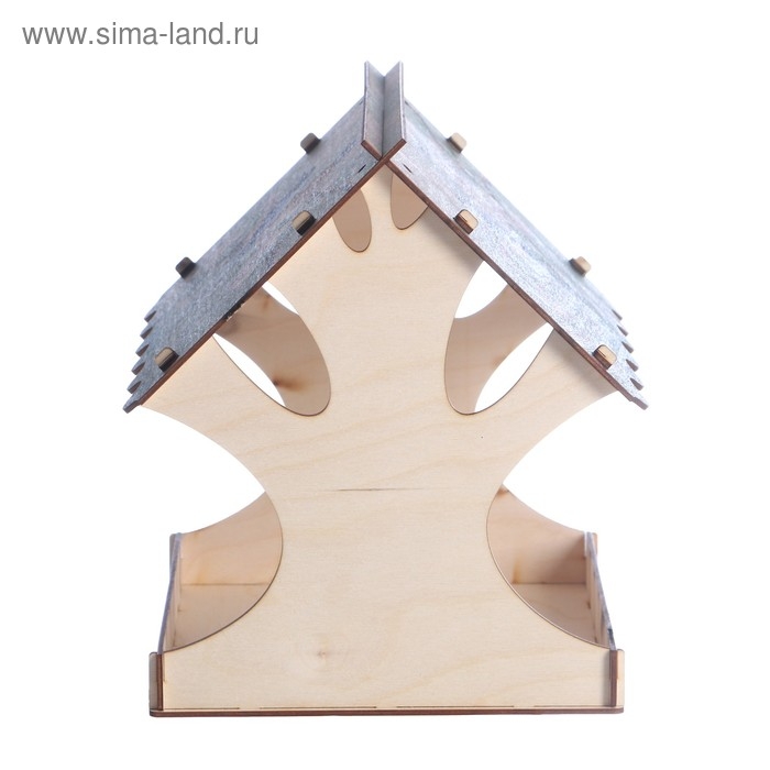 Кормушка для птиц "Яркие птички", с принтом, 24&times;24&times;27 см