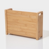 Банки стеклянные для хранения сыпучих продуктов &laquo;Тури&raquo;, 8 предметов: 6 банок 300 мл, 8&times;6 см, ложка, бамбуковый ящик