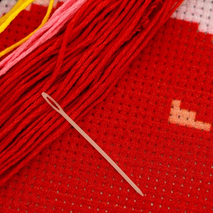 Вышивка крестиком для детей &laquo;Котик с клубком&raquo;, набор для творчества, 25 х 20 см