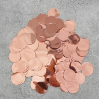 Наполнитель для шара &laquo;Конфетти&raquo;, круг, 1,5 см, фольга, 10 г, цвет розовое золото