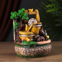 Фонтан настольный полистоун от сети "Водяная мельница" 21х18х15 см Фонтан настольный полистоун от сети "Водяная мельница" 21х18х15 см