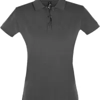 Рубашка поло женская Perfect Women 180 темно-серая, размер XXL