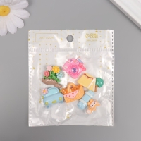 Декор для творчества пластик "Путешествие" ассорти набор 6 шт 2,1х2,5х1 см Декор для творчества пластик "Путешествие" ассорти набор 6 шт 2,1х2,5х1 см