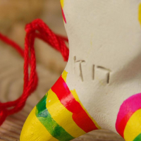 Филимоновская игрушка - свисток «Собака» Филимоновская игрушка - свисток «Собака»