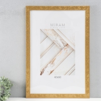 Фоторамка пластик "МИРАМ" 40х60 см, 651618 золото (пластиковый экран)