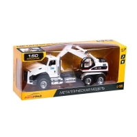 Грузовик металлический &laquo;Кран&raquo;, инерция, открываются двери, свет и звук