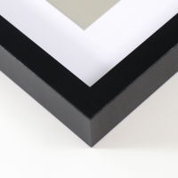 Фоторамка МДФ "Valerie" 30х40 см с паспарту 21х30 см, чёрный (пластиковый экран) Фоторамка МДФ "Valerie" 30х40 см с паспарту 21х30 см, чёрный (пластиковый экран)