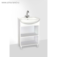 Комплект мебели для ванной: Тумба "Стандарт 55" + раковина "Исеть 55",   50 х 42 х 86 см