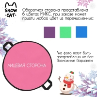 Ледянка Snow Cat, d=40 см, толщина 2 см, цвет МИКС Ледянка Snow Cat, d=40 см, толщина 2 см, цвет МИКС