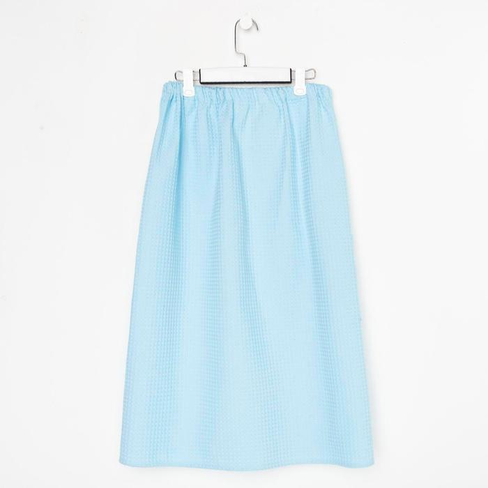 Полотенце банное Этель &laquo;Парео&raquo; с карманом 80*140 см. цв.небесный, 100% хл, вафля 240 г/м2