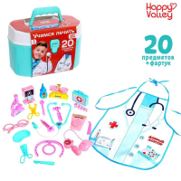 Игровой набор &laquo;Чемоданчик доктора&raquo;, 20 предметов, с фартуком