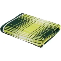 Плед Duotone, зеленый с белым