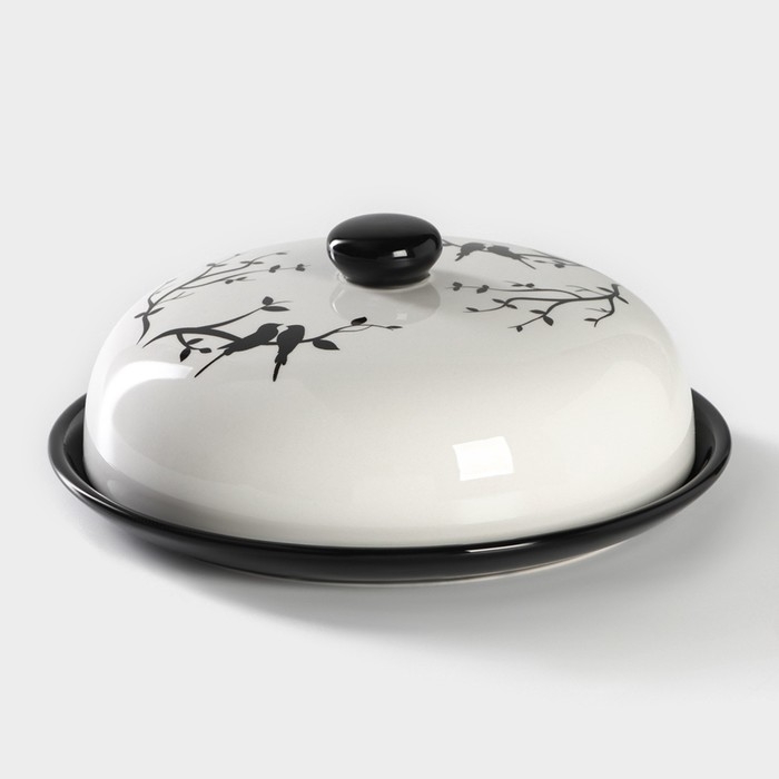 Блинница Доляна «Весенний вечер», d=23 см, цвет белый Блинница Доляна «Весенний вечер», d=23 см, цвет белый