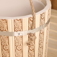 Ведро-запарник для бани, 10 л, с пластмассовой вставкой "Русские узоры" Ведро-запарник для бани, 10 л, с пластмассовой вставкой "Русские узоры"