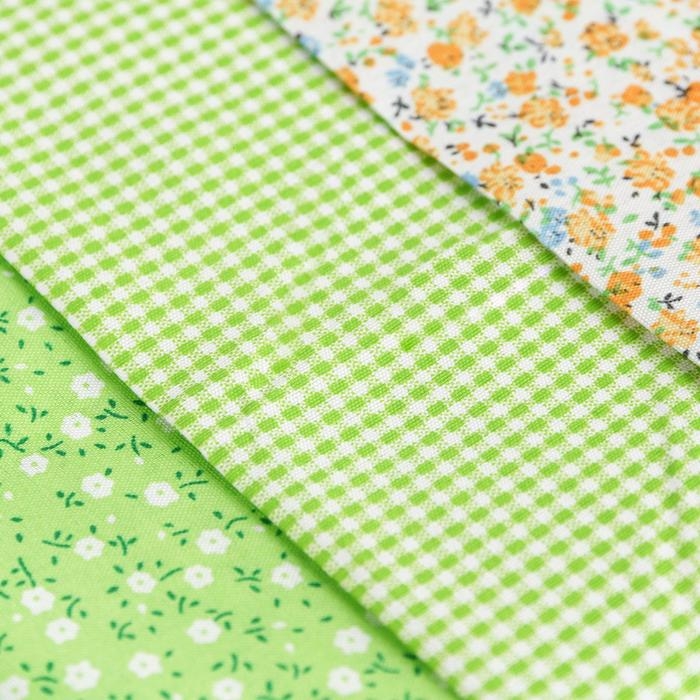 Ткань для пэчворка 3 лоскута &laquo;Весенний лужок&raquo;, 50 &times; 50 см