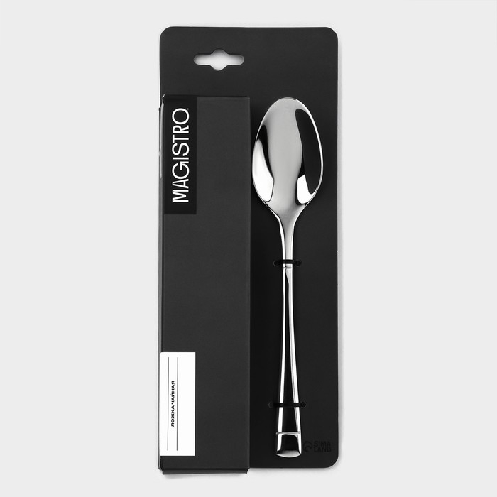 Набор чайных ложек из нержавеющей стали Magistro «Виконт», длина 17 см, 6 шт, цвет серебряный Набор чайных ложек из нержавеющей стали Magistro «Виконт», длина 17 см, 6 шт, цвет серебряный