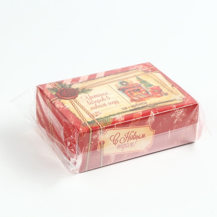 Подарочный набор новогодний «Уютных вечеров»: чай, монпансье Подарочный набор новогодний «Уютных вечеров»: чай, монпансье