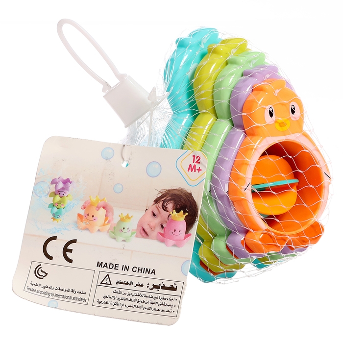 Набор игрушек для ванны &laquo;Утка-матрёшка&raquo;, 5 предметов, цвета МИКС