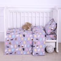 Постельное бельё BABY «Зайчишки» 112х147 см, 60х120 см на резинке, 40х60 см, бязь 125 гр/м,100% хлопок Постельное бельё BABY «Зайчишки» 112х147 см, 60х120 см на резинке, 40х60 см, бязь 125 гр/м,100% хлопок