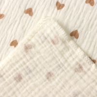 Набор пеленок Крошка Я Heart, 130х110см - 2 шт, муслин, 100% хлопок Набор пеленок Крошка Я Heart, 130х110см - 2 шт, муслин, 100% хлопок