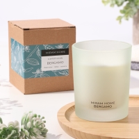 Свеча ароматическая в стекле "BERGAMO", табак, бергамот и ваниль, 200 г Свеча ароматическая в стекле "BERGAMO", табак, бергамот и ваниль, 200 г