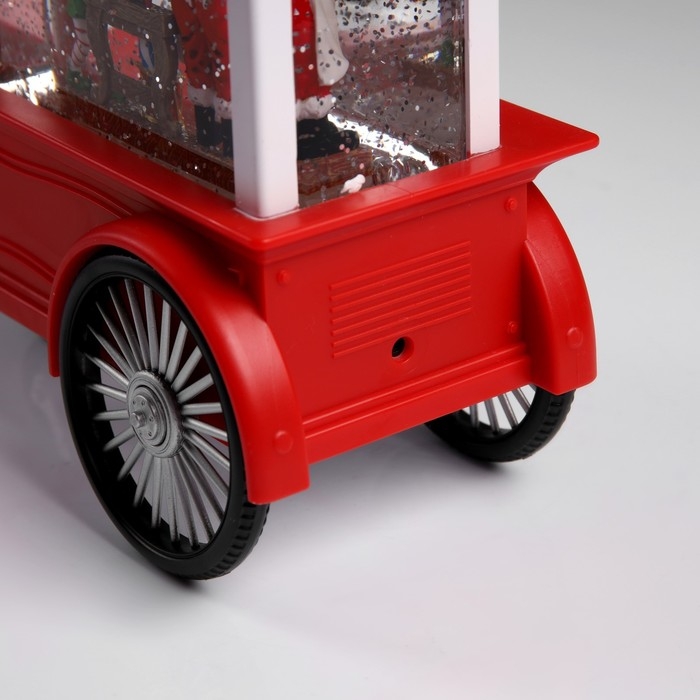 Светодиодная фигура &laquo;Мастерская Санты&raquo; 16.5 &times; 24 &times; 10 см, пластик, батарейки ААх3 (не в комплекте), USB, свечение тёплое белое