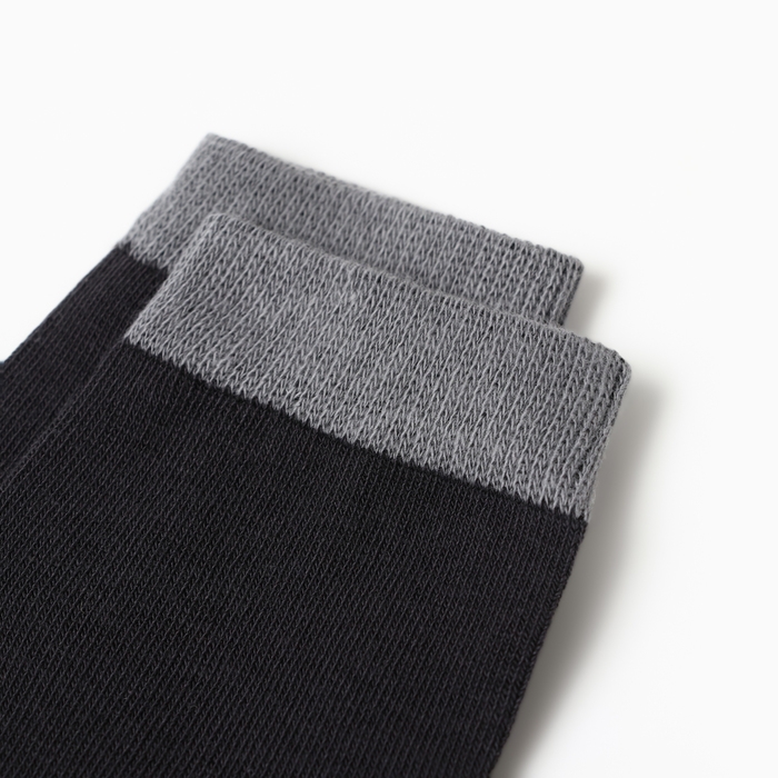 Носки детские, цвет черный, размер 20