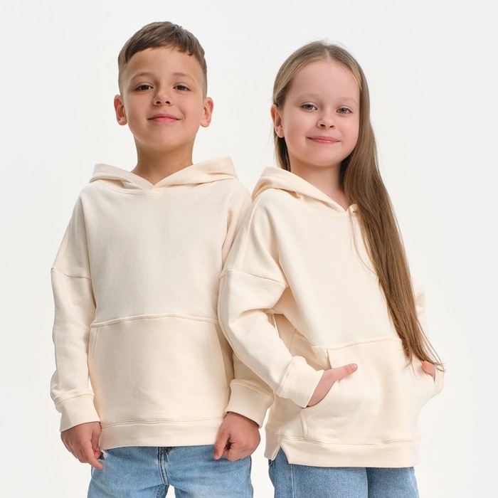 Худи детское KAFTAN Худи детское KAFTAN "Basic line", размер 38 (146-152), цвет бежевый