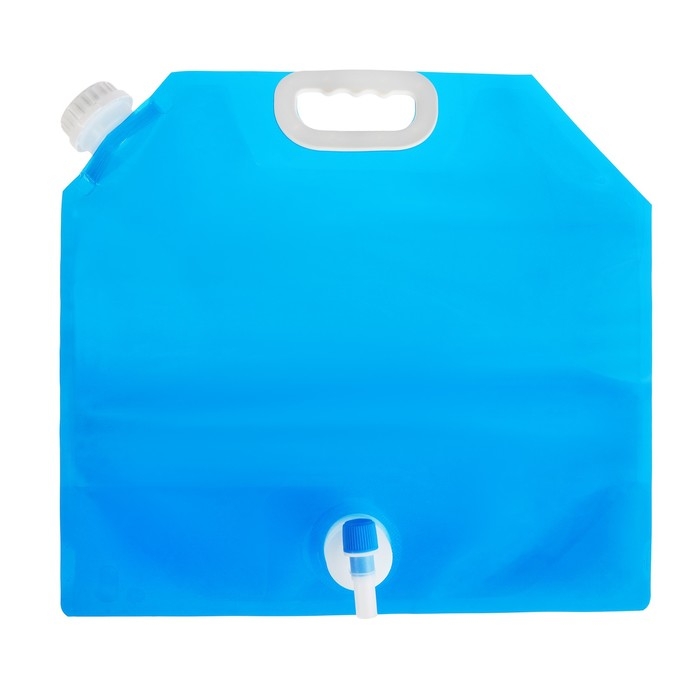 Складная канистра с клапаном 10 л, синий, пластик Складная канистра с клапаном 10 л, синий, пластик