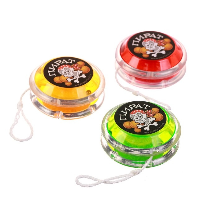 Йо-Йо «Пират», внутри шарики, цвета МИКС Йо-Йо «Пират», внутри шарики, цвета МИКС
