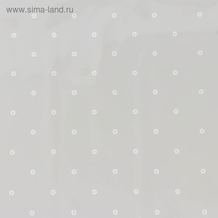 Пленка для цветов с белым рисунком "Цветочки", 0,7 х 7,6 м, 40 мкм, 200 г