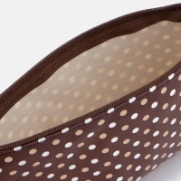 Косметичка на молнии, цвет коричневый Косметичка на молнии, цвет коричневый