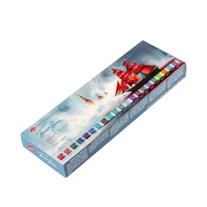 Акварель художественная в кюветах, 21 цвет х 2.5 мл, ЗХК "Белые ночи", грануляция, 191202243