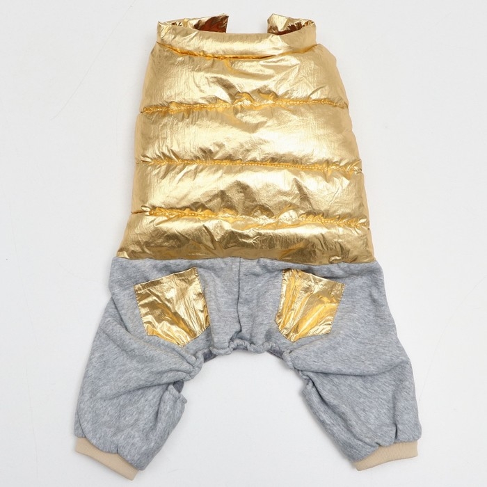 Комбинезон "Космонавт", размер 18 (ДС 40 см, ОГ 50 см, ОШ 38 см), золотой