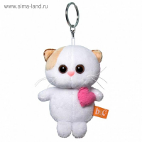 Мягкая игрушка-брелок «Кошечка Ли Ли брелок с розовым сердцем», 12 см Мягкая игрушка-брелок «Кошечка Ли Ли брелок с розовым сердцем», 12 см