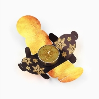 Свеча новогодняя чайная «Новый год: Радость», диам 4 см Свеча новогодняя чайная «Новый год: Радость», диам 4 см